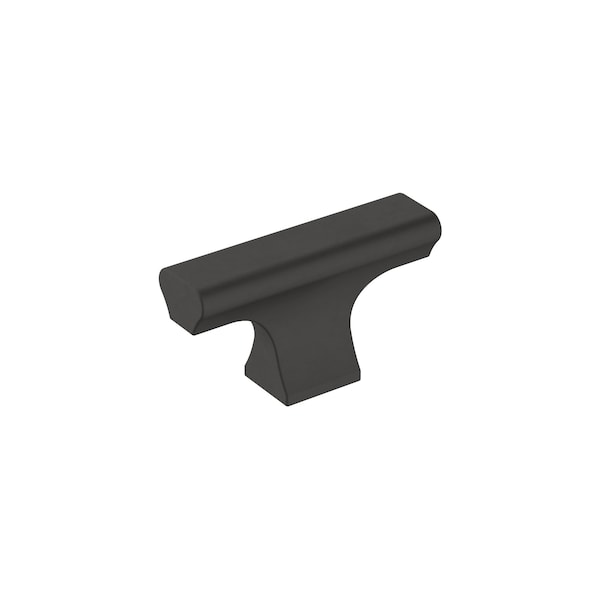 Amerock Status 2 in 51 mm Length Matte Black Cabinet Knob - BP36836FB