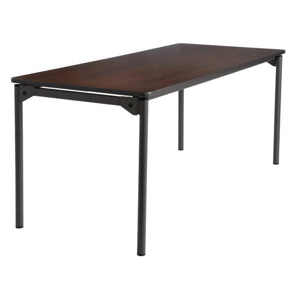 Iceberg Rectangle Maxx LegroomÃ¢â€žÂ¢ Wood Folding Table, Walnut - 30" x 72", 30" W, 72" L, 29.5" H, Walnut - 65824