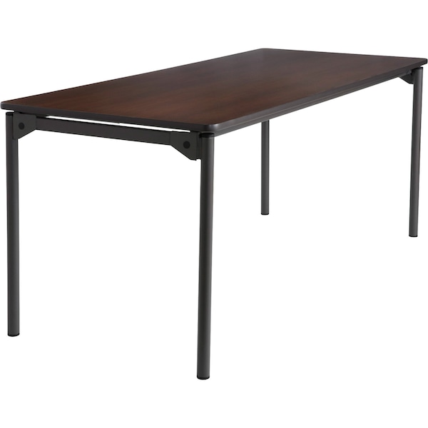 Iceberg Rectangle Maxx LegroomÃ¢â€žÂ¢ Wood Folding Table, Walnut - 30" x 72", 30" W, 72" L, 29.5" H, Walnut - 65824