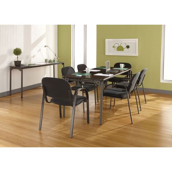 Iceberg Rectangle Maxx LegroomÃ¢â€žÂ¢ Wood Folding Table, Walnut - 30" x 72", 30" W, 72" L, 29.5" H, Walnut - 65824
