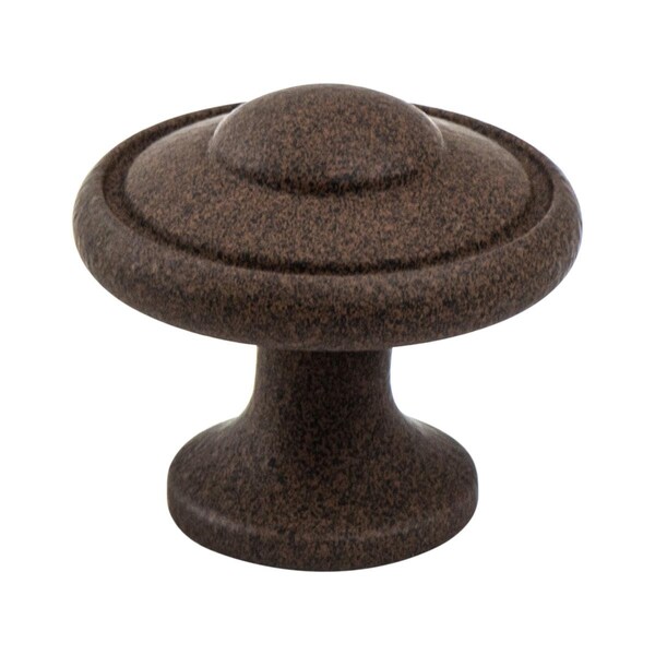 Berenson 1.187 in. dia. Euro Traditions Knob with Dull Rust - 2928-1FE-P