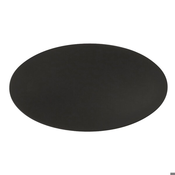 Hickory Hardware Luna Collection Knob Oval 1-5/8 Inch x 15/16 Inch Matte Black Finish - P3446-MB
