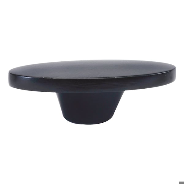 Hickory Hardware Luna Collection Knob Oval 1-5/8 Inch x 15/16 Inch Matte Black Finish - P3446-MB