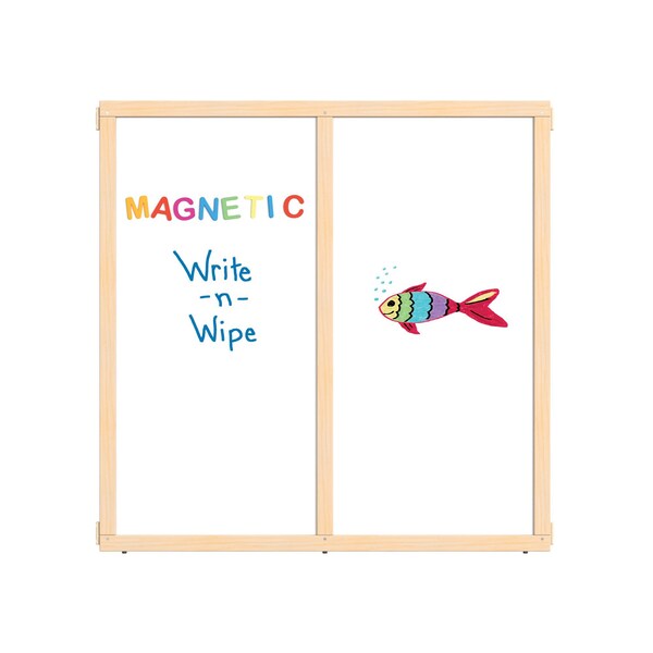 Jonti-Craft KYDZ Suite Panel, S-height, 48 in. Wide, Magnetic Write-n-Wipe - 1514JCSMG