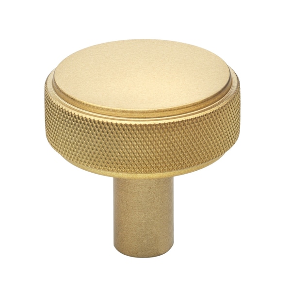 Gliderite Hardware 1-1/2 in. Knurled Knob Satin Gold, 5PK - 5825-SG-5