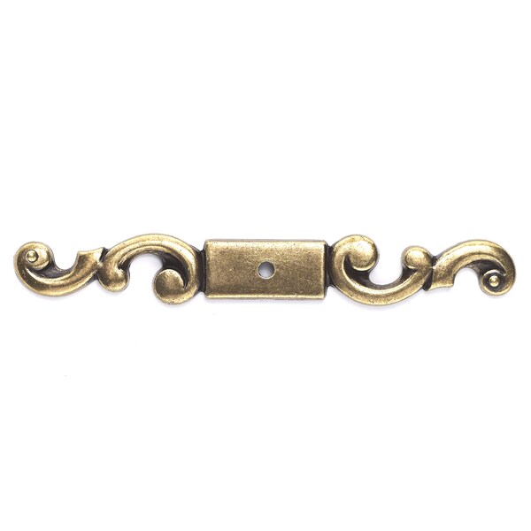 Richelieu 5 1/4 in (133 mm) x 5/8 in (15.9 mm) Burnished Brass Traditional Backplate for Knob - BP284BB