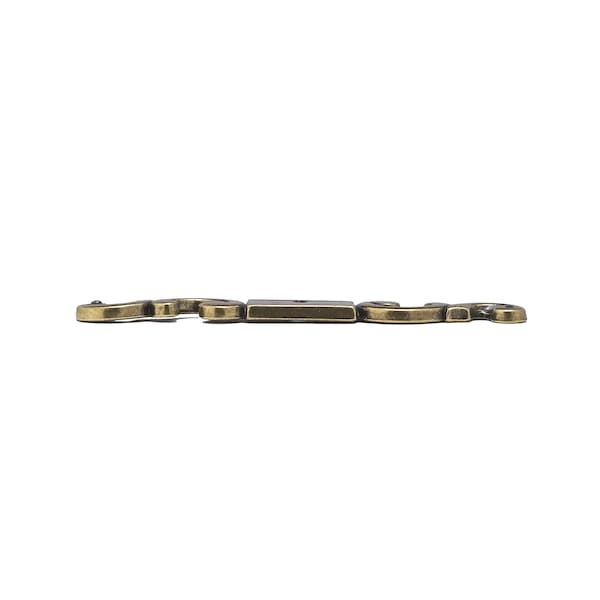 Richelieu 5 1/4 in (133 mm) x 5/8 in (15.9 mm) Burnished Brass Traditional Backplate for Knob - BP284BB
