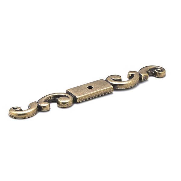 Richelieu 5 1/4 in (133 mm) x 5/8 in (15.9 mm) Burnished Brass Traditional Backplate for Knob - BP284BB