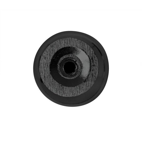 Laurey 1in Mushroom Knob with Ring Base - Summerland - Matte Black - 12120