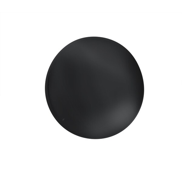 Laurey 1in Mushroom Knob with Ring Base - Summerland - Matte Black - 12120