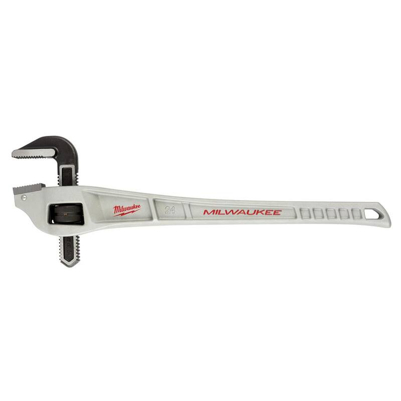 Llave de tubo de aluminio con offset de 24 pulgadas y cortador de tubos de cobre de ajuste rápido de 3-1/2 pulgadas (2 piezas) - 48-22-7182-48-22-4254