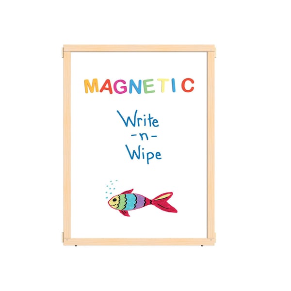 Jonti-Craft KYDZ Suite Panel, S-height, 36 in. Wide, Magnetic Write-n-Wipe - 1512JCSMG
