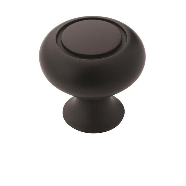 Amerock Amerock Everyday Heritage Round Cabinet Knob 1-1/4 in. D 1-3/16 in. Matte 10 pk - TEN53011FB