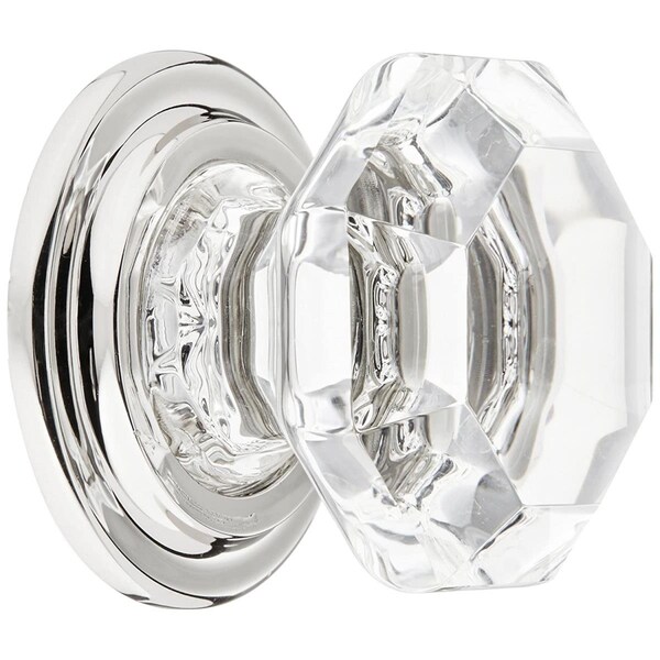 Patioplus Old Town Clear 1.75 in. Cabinet Knob, Bright Nickel - PA2056025