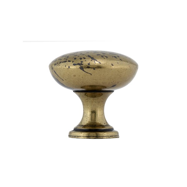 Richelieu 1 3/16 in (30 mm) Oxidized Brass Traditional Metal Cabinet Knob - BP2391230163