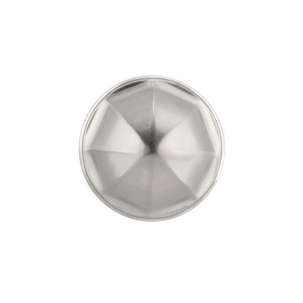 Richelieu 1 1/8 in (28 mm) Brushed Nickel Contemporary Brass Cabinet Knob - BP50128195