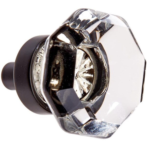 Patioplus 1 in. Old Town Clear Cabinet Knob, Oil Rubbed Bronze - PA2054332