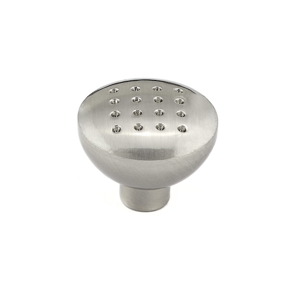 Richelieu 1 5/16 in (34 mm) Brushed Nickel Contemporary Metal Cabinet Knob - BP2608195