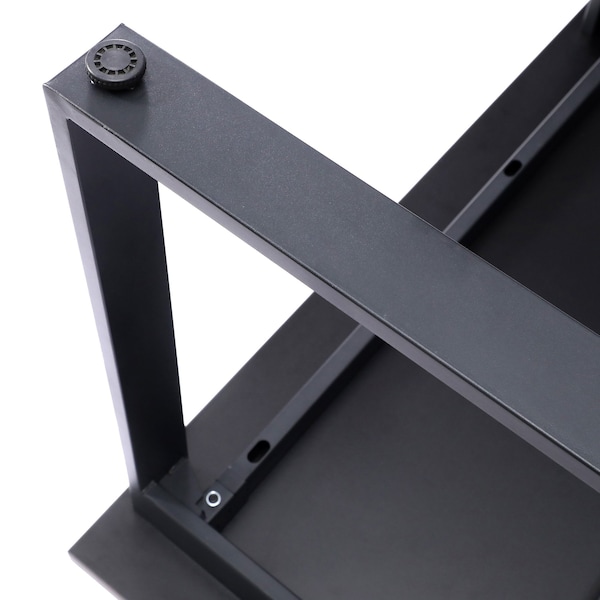 Flash Furniture Redmond 48x24 Conf Tbl w/1in. Thick Dbl Sided Laminate Tbl Top w/PVC and U-Frame Steel Bse, Gry Oak - MT-M4824-LTGRY-UBF-GG