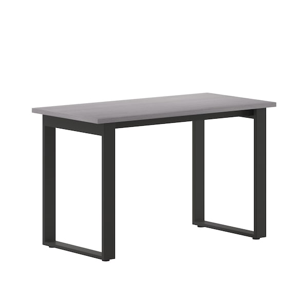 Flash Furniture Redmond 48x24 Conf Tbl w/1in. Thick Dbl Sided Laminate Tbl Top w/PVC and U-Frame Steel Bse, Gry Oak - MT-M4824-LTGRY-UBF-GG