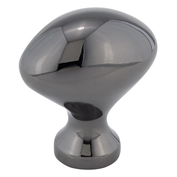 Richelieu 1 3/16 in. X 25/32 in. (30 mm x 20 mm) Black Nickel Traditional Metal Cabinet Knob - BP444391
