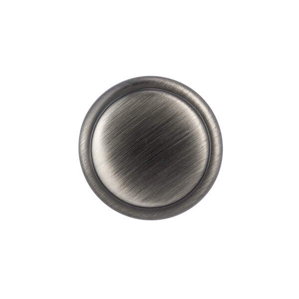 Richelieu 1 1/4 in (32 mm) Antique Nickel Traditional Metal Cabinet Knob - BP79032143