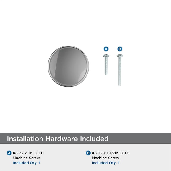 Amerock Renown 1-1/4 in 32 mm Diameter Polished Chrome Cabinet Knob - BP3679326