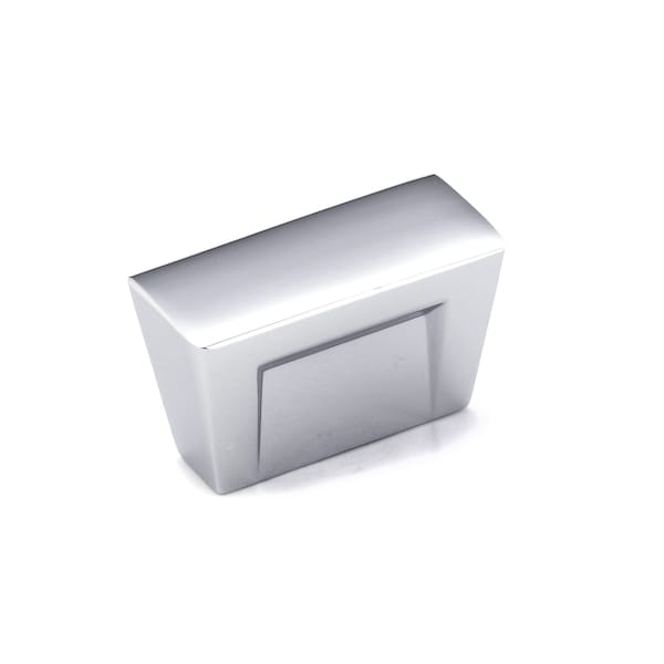 Richelieu 1 3/16 in. X 1/2 in. (30 mm x 13 mm) Chrome Contemporary Metal Cabinet Knob - BP31632330140