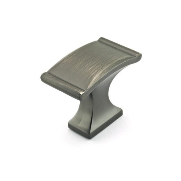Richelieu 1 3/8 in (35 mm) x 25/32 in (20 mm) Antique Nickel Traditional Cabinet Knob - BP260637143