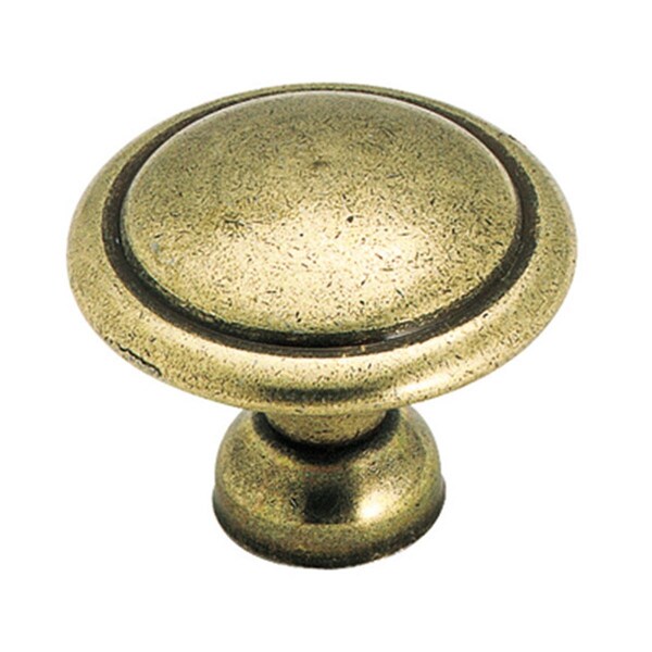 Hd Amerock 1.38 in. Allison Knob- Light Antique Brass - A00848 LB