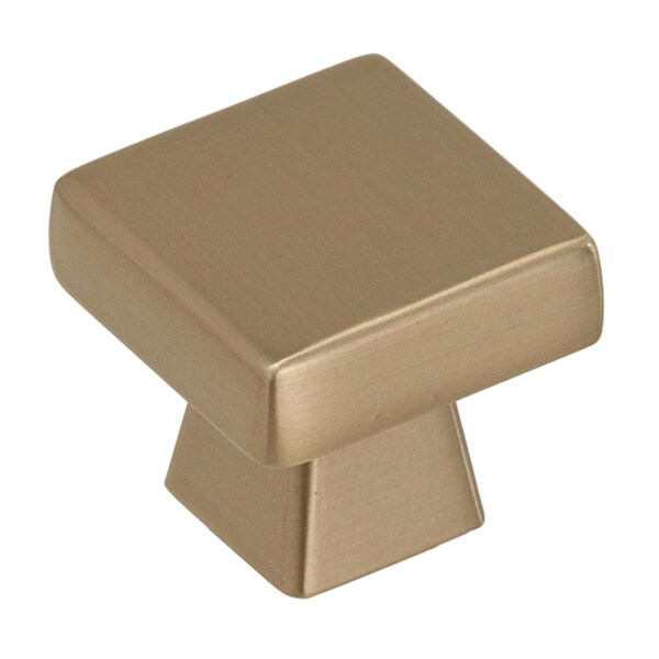 Amerock 1.19 in. Blackrock Square Cabinet Knob - Golden Champagne - A55271 BBZ