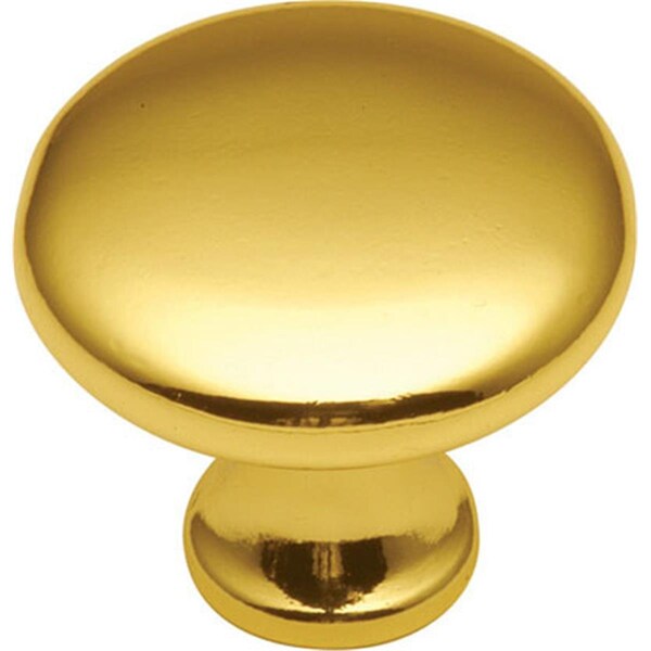 Hd Conquest 1.25 in. Cabinet Knob, Polished Brass - BWP14255 03