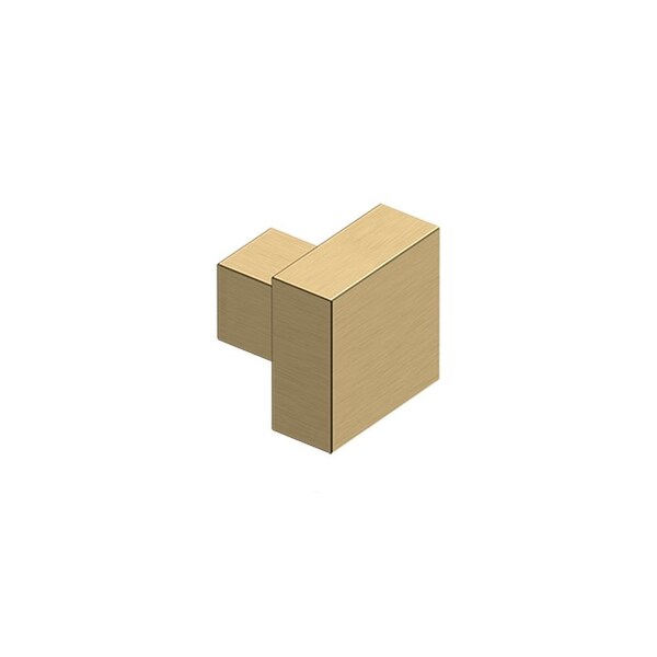 Deltana 1-1/4 Modern Square Cabinet Knob Satin Brass Finish - KS125U4