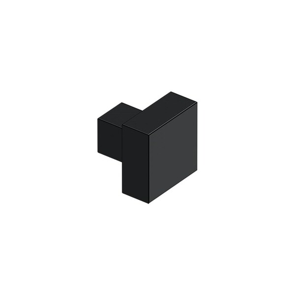 Deltana 1-1/4 Modern Square Cabinet Knob Black Finish - KS125U19