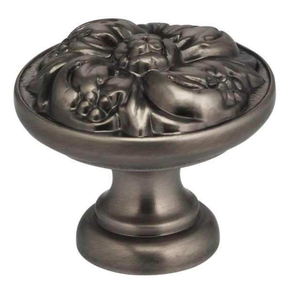 Omnia Ornate Cabinet Knob Antique Nickel 1-3/8" - 7434/35.15A