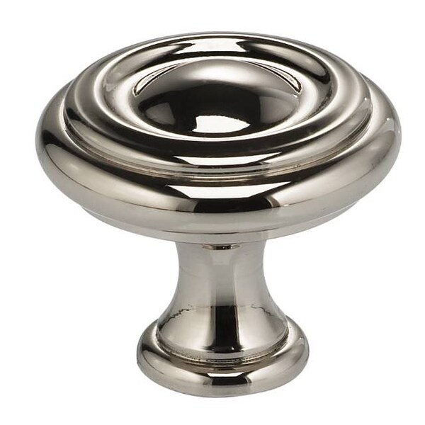 Omnia Classic Cabinet Knob Bright Nickel 1-3/16" - 9141/30.14