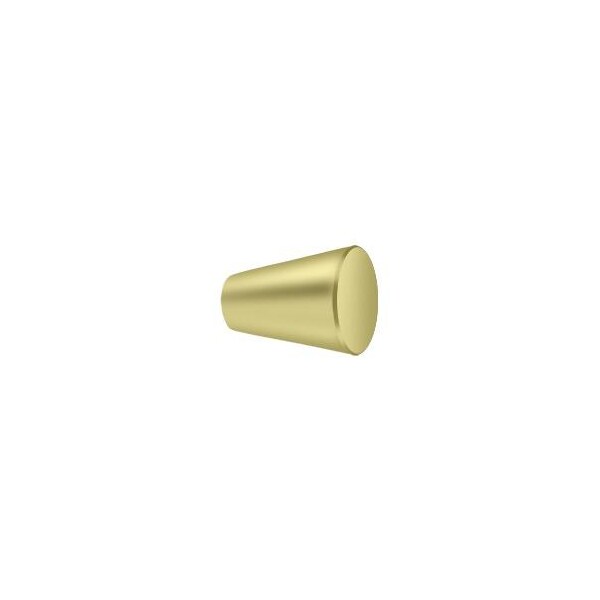 Deltana Knob Cone Cabinet 1" Bright Brass - KC20U3