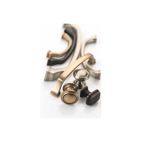 Amerock BP55340PN 1-1/4" (32 mm) Revitalize Rectangular Cab Knob Bright Nickel - BP55340PN