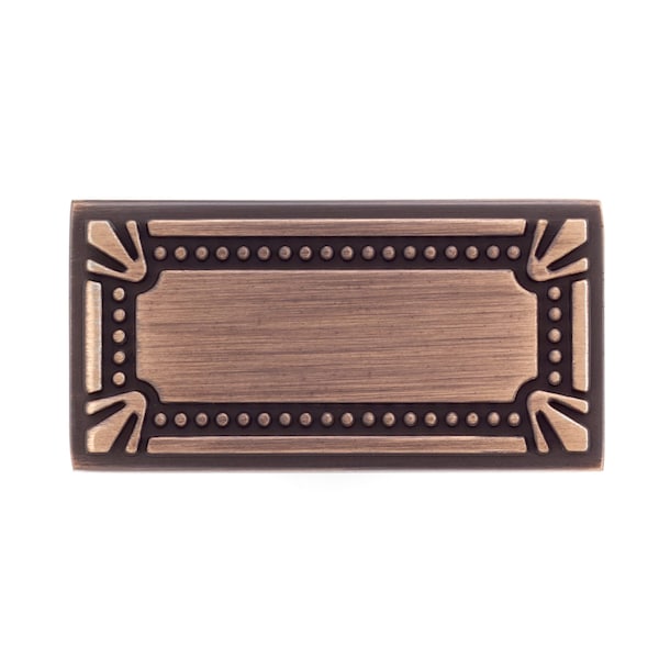 Richelieu 1 11/16 in. X 7/8 in. (43 mm x 22 mm) Brushed Oil-Rubbed Bronze Traditional Metal Cabinet Knob - BP78033BORB