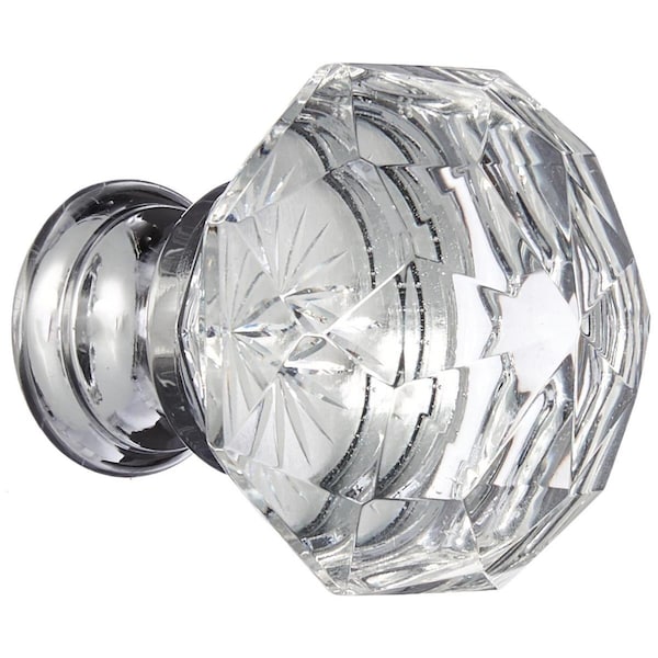 Patioplus 1.25 in. Diamond Cabinet Knob, Bright Chrome - PA2054335