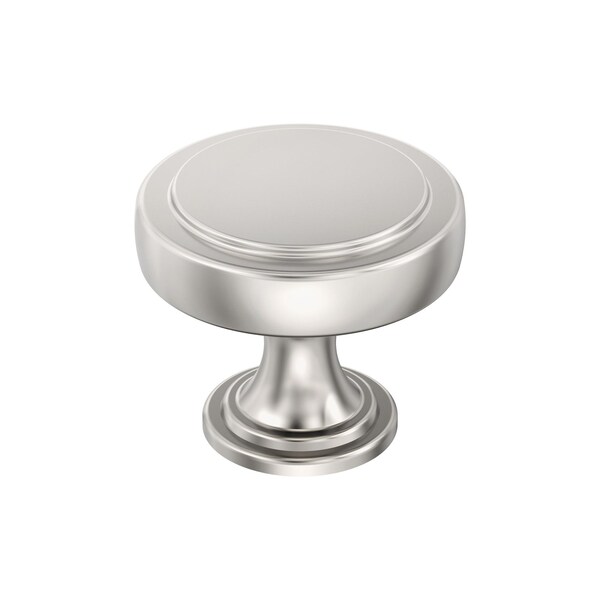 Amerock Exceed 1-1/2 inch 38mm Diameter Polished Nickel Cabinet Knob - BP36880PN