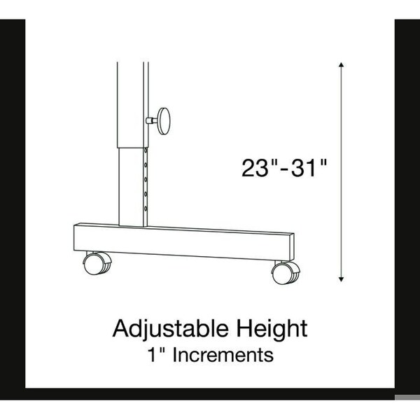 Correll Rectangle Econoline TFL Flip Top Table, 48 in W, 23 in to 31 in H, Particleboard Top, Walnut - FTM2448TF-01