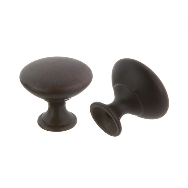 Pride Industrial 1-1/16in Diecast Cabinet Knob Oil Rubbed Bronze Finish - K91010B