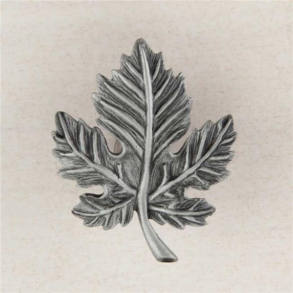 Acorn Mfg Acorn Manufacturing DQ4PP Artisan Collection Leaf Knob; Antique Pewter - DQ4PP