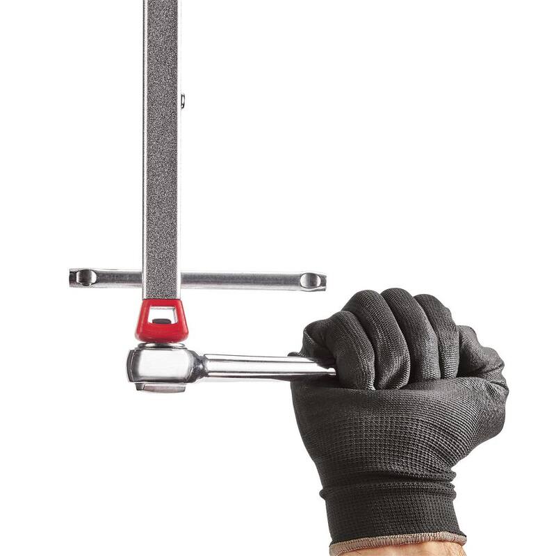 Llave de tubo de aluminio de 10 pulgadas de Milwaukee con mango de longitud de potencia con llave de tazón de 2.5 pulgadas (2 piezas) - 48-22-7213-48-22-7002