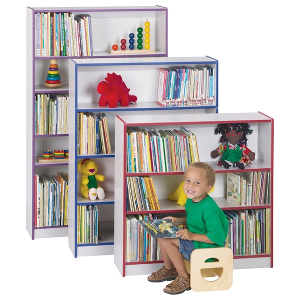 Jonti-Craft Rainbow Accents Short Bookcase, Navy - 0970JC112