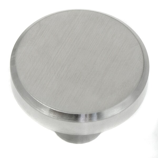 Mng Brickell Stainless Steel Large Flat Top Knob, 1 1/2" (89301) - 88907