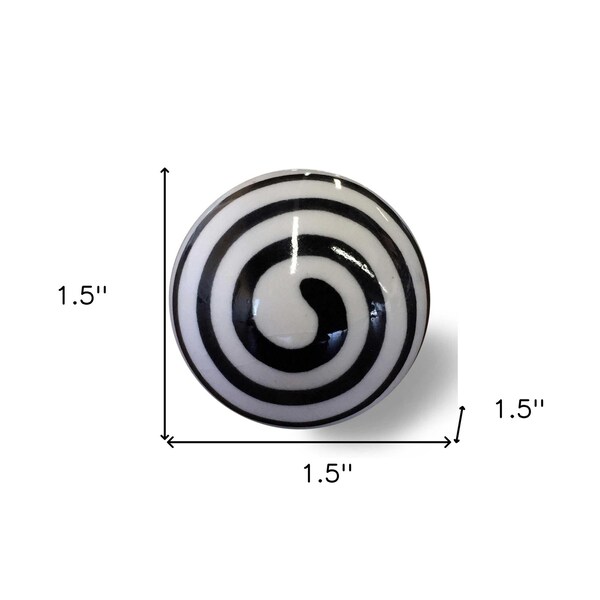 Homeroots Multi Color Ceramic & Metal Knob; 1.5 x 1.5 x 1.5 in. - Pack of 12 - 358087
