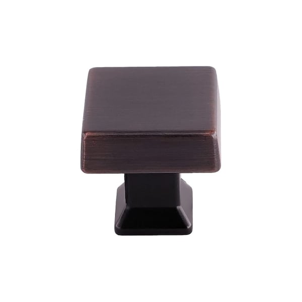 Pride Industrial 1-1/4in Square Colorado Cabinet Knob Oil Rubbed Bronze Finish - K9472310B