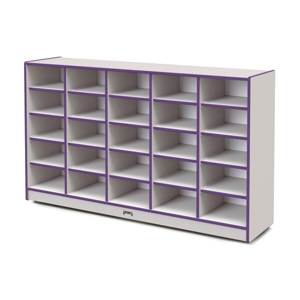Jonti-Craft Rainbow Accents 25 Tub Mobile Storage, without Tubs, Purple - 4025JCWW004
